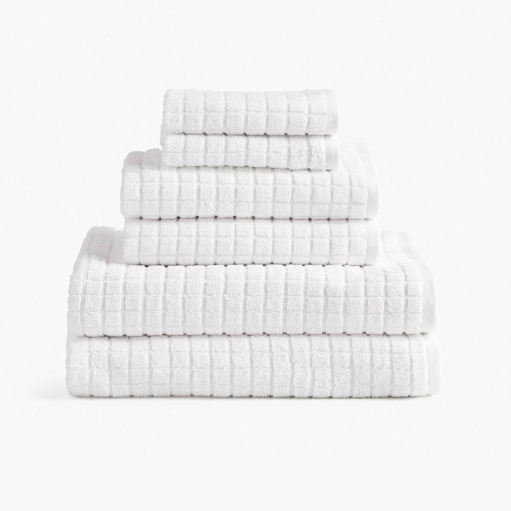 Under The Canopy Cotton & Hemp Towel - White White / Bath Towel