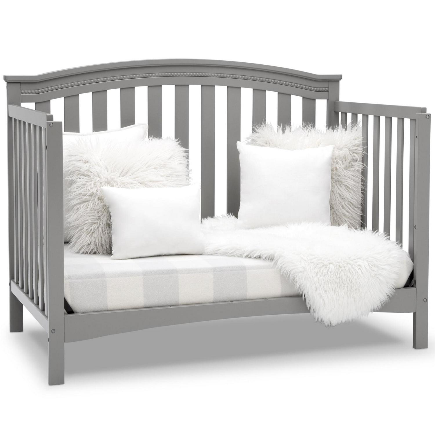 Delta Children Waverly 6 - in - 1 Convertible Baby Crib. Grey