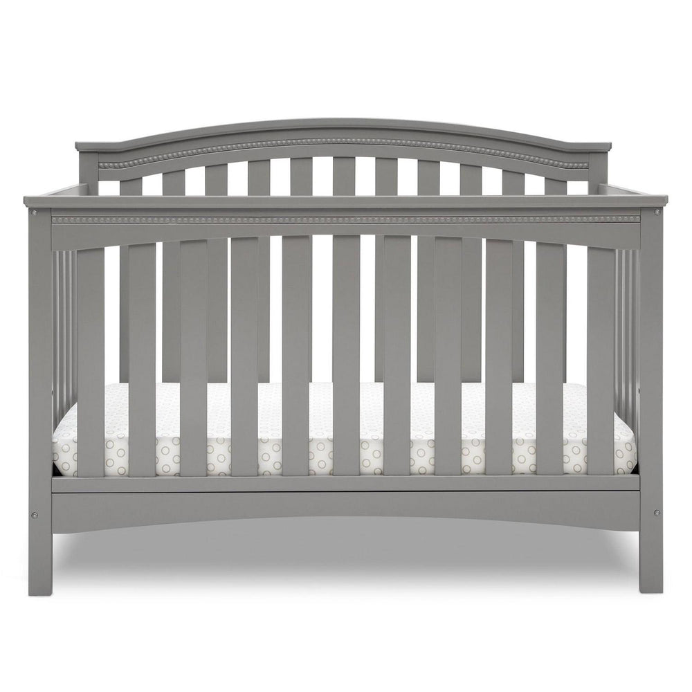 Delta Children Waverly 6 - in - 1 Convertible Baby Crib. Grey