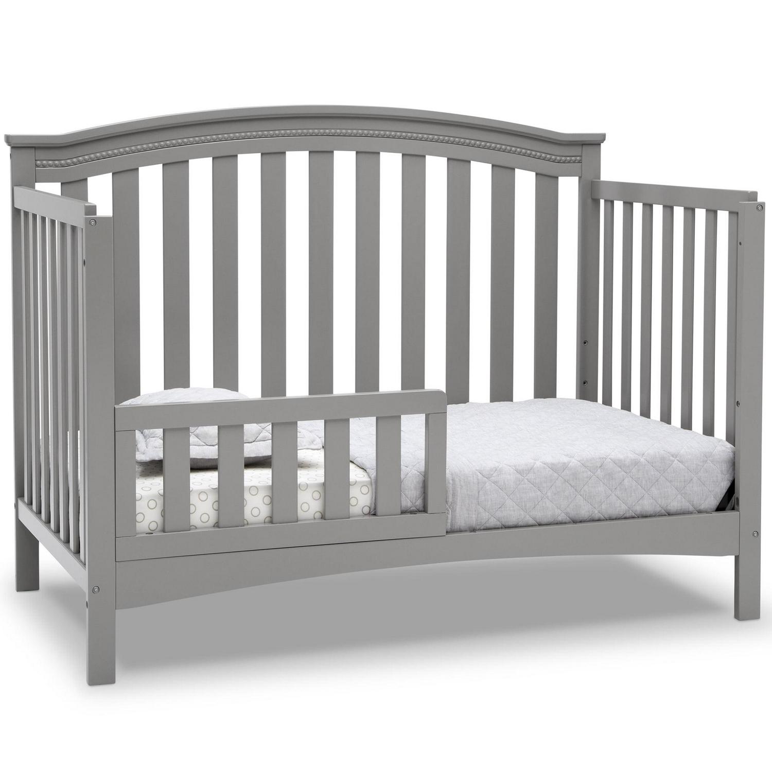 Delta Children Waverly 6 - in - 1 Convertible Baby Crib. Grey